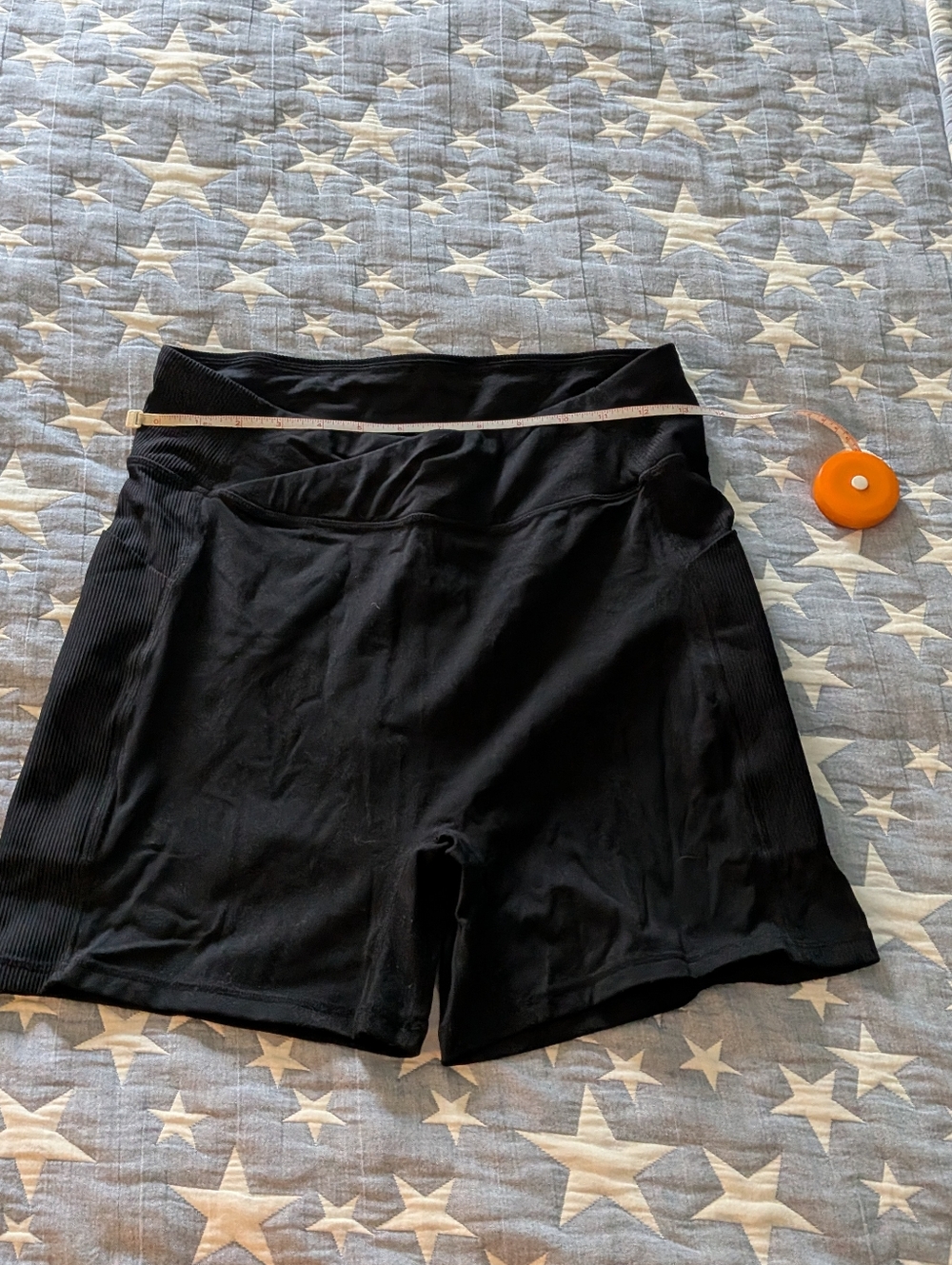Black Bike Shorts, Size XL Pockets